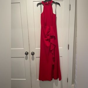 Beautiful red floor length evening gown size 10
